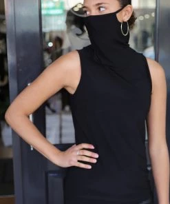 Frank Lyman Need A Mask Top - Black