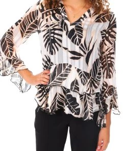 Frank Lyman Peachy Palm Top Tops