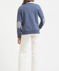 Est 1971 Clothing Frayed Anchor Cotton Windy | Bright Green/Old Navy | EST1