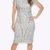 Jesse Harper Belle Beaded Dress | Sliver | JH9