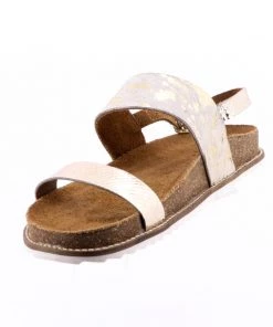 Gioseppo BASIA Gold Leather Sandal 7 Gioseppo BASIA Gold Leather Sandal