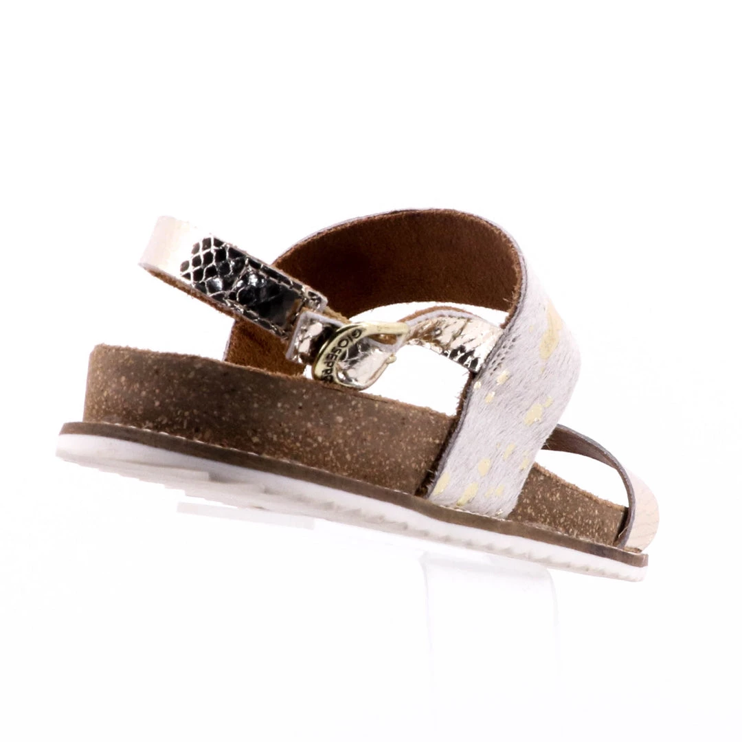 Gioseppo BASIA Gold Leather Sandal 5 Gioseppo BASIA Gold Leather Sandal