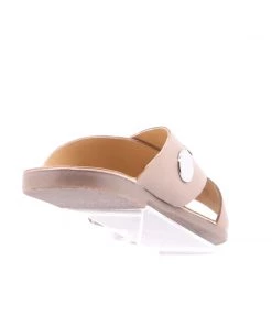 Gioseppo Mesene Leather Slide - Nude Shoes