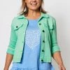 Threadz Jackets/Coats Sweatshirt Jacket | Green | TZ34