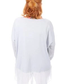 Cest Parfait Clothing Lazy Days Linen Top - Grey - CP6