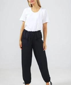 The Shanty Corporation Amazon Pants | Black | TS5 Linen