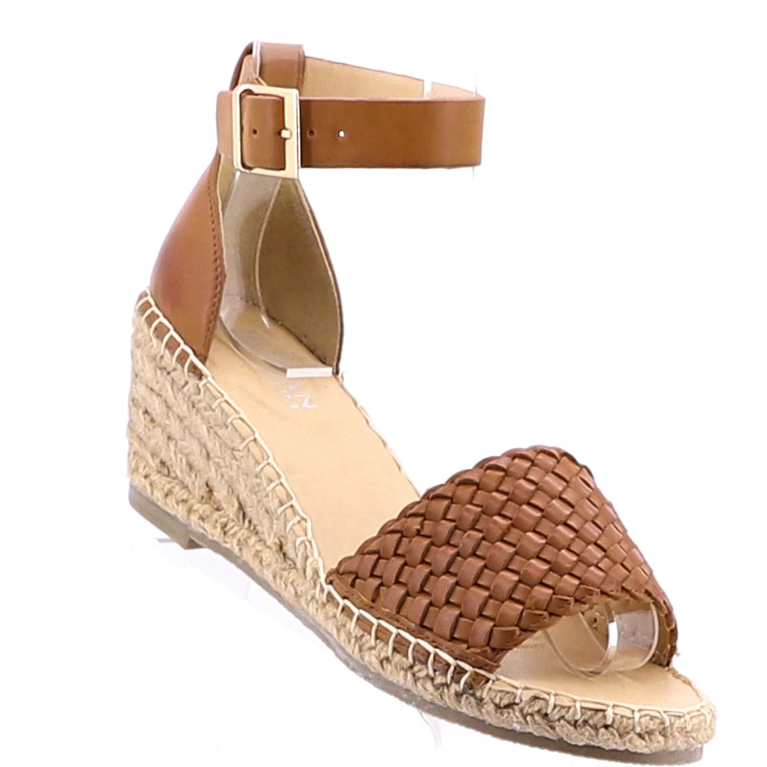 Human Habit Woven Wedge Heel | Tan 1 Human Habit Woven Wedge Heel | Tan