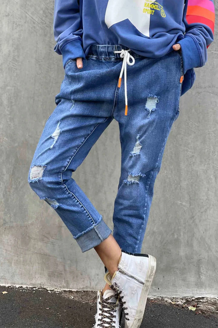 Hammill + Co Clothing Denim Distressed Jean | Denim | HC12 1 Hammill + Co Clothing Denim Distressed Jean | Denim | HC12