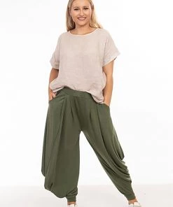 The Italian Cartel Stella Harem Pants | Khaki | S