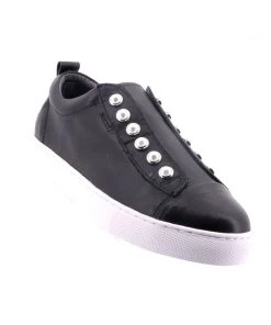 Hinako Shoes Pearl Sneaker | Black | Hn1