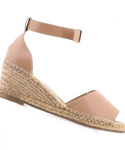 Human Helene Leather Wedge Heels - Nude - HS1 Shoes