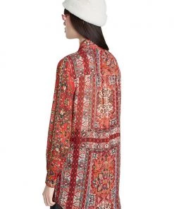 Desigual Long Shirt With Ethnic Borders | D5