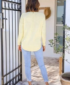 Silence & Noise Knitwear/Jumpers I'm Famous Zip Knit | Lemon | SN15