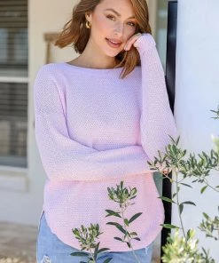 Silence & Noise I'm Famous Zip Knit | Musk Pink | SN15 Knitwear/Jumpers