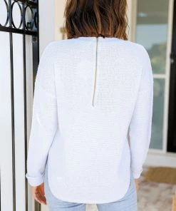 Silence & Noise Knitwear/Jumpers I'm Famous Zip Knit | White | SN15