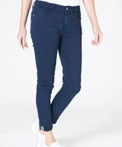 Italian Star Polo Ankle Detail Jeans | Ink | IS15