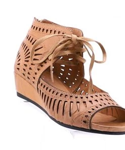Isabella Shoes Mayan Wedge Sandal - Nude