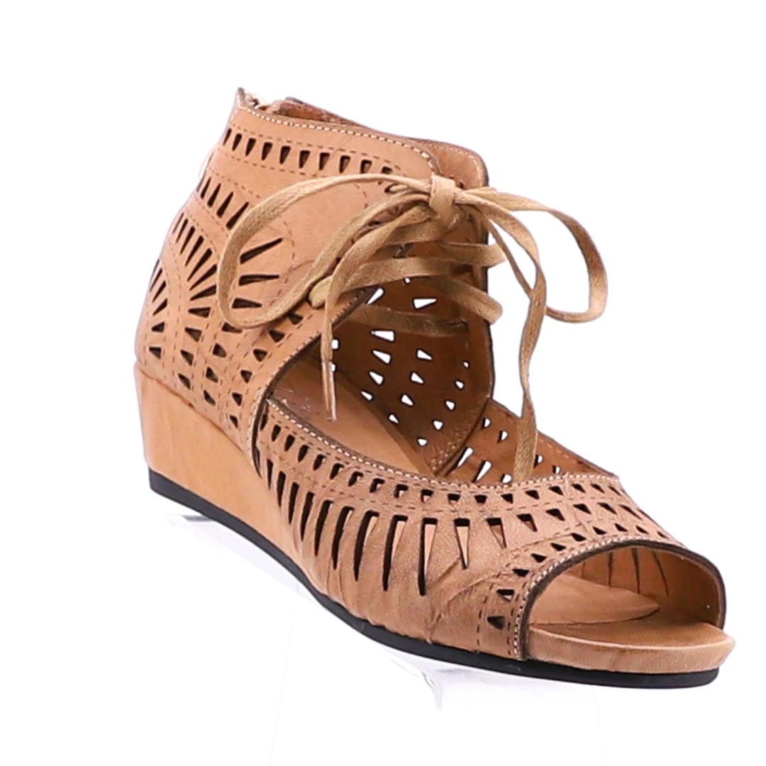 Isabella Shoes Mayan Wedge Sandal - Nude 1 Isabella Shoes Mayan Wedge Sandal - Nude