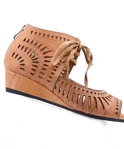 Isabella Shoes Mayan Wedge Sandal - Nude