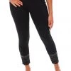Italian Star Embellished Cuff Jeans - Black - IS17