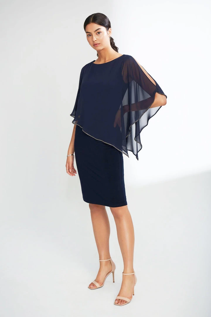Joseph Ribkoff Joanna Dress | Midnight | JR17 Clothing 1 Joseph Ribkoff Joanna Dress | Midnight | JR17 Clothing