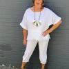 Ridley Jolie Linen Top - White-R14