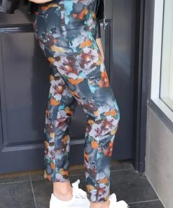 Joseph Ribkoff Floral Pull On Jeans - JR8 Clothing