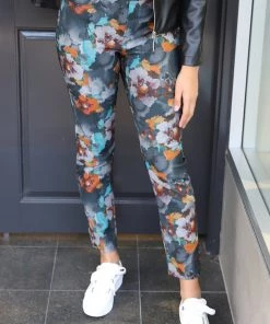 Joseph Ribkoff Floral Pull On Jeans - JR8 Clothing