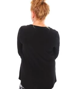 Joseph Ribkoff Clothing Black Eyelet Tunic Top