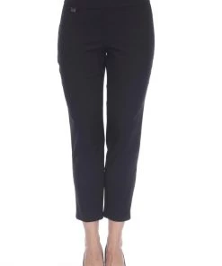 Joseph Ribkoff Split Lace Up Pants | Black | JR78