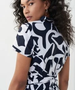 Joseph Ribkoff Inspirational Flare Dress | Navy/White | JR127
