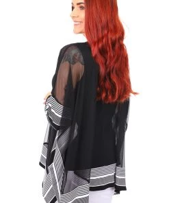 Joseph Ribkoff Tops V Neck Stripe Tunic Top | JR27 11 Joseph Ribkoff Tops V Neck Stripe Tunic Top | JR27