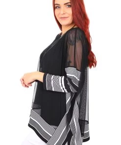 Joseph Ribkoff Tops V Neck Stripe Tunic Top | JR27 9 Joseph Ribkoff Tops V Neck Stripe Tunic Top | JR27