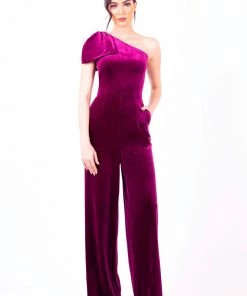 Romance Clothing Night Fever Jumpsuit - Cherry-ROM41