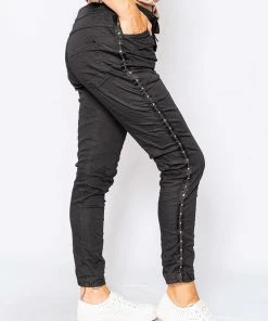 The Italian Closet Kassarano Pants | Black | Tic17 Clothing