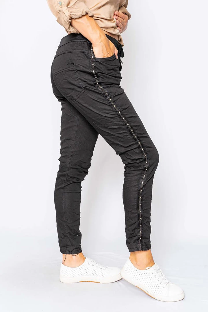 The Italian Closet Kassarano Pants | Black | Tic17 Clothing 1 The Italian Closet Kassarano Pants | Black | Tic17 Clothing