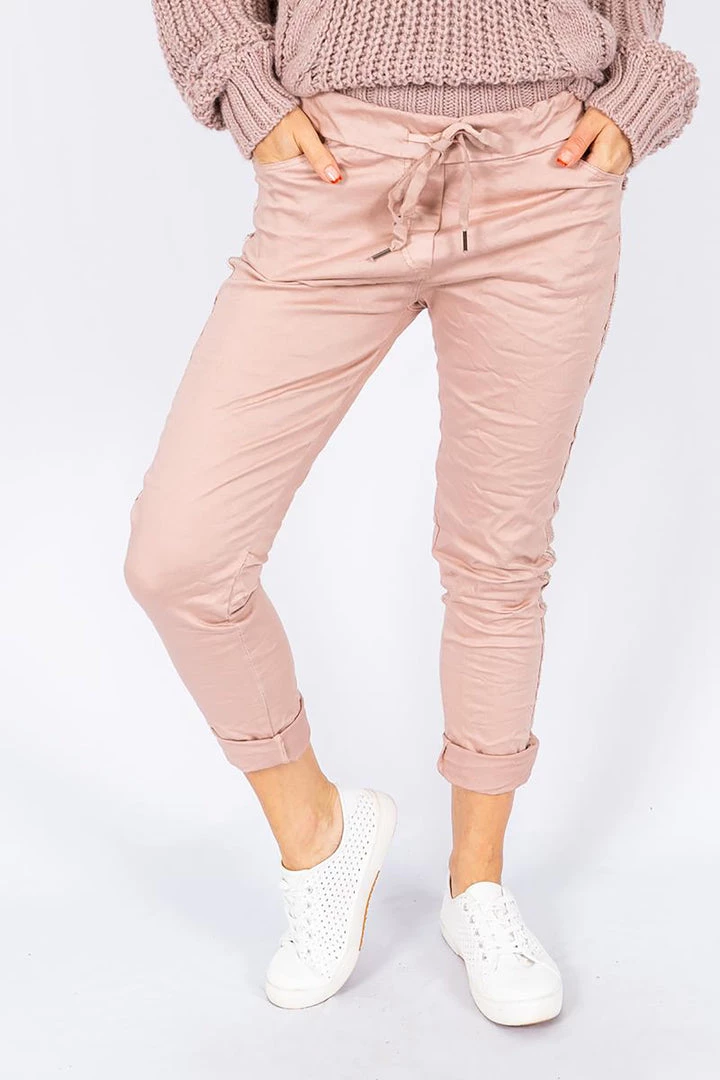 The Italian Closet Kassarano Pants | Soft Pink | Tic17 Clothing 1 The Italian Closet Kassarano Pants | Soft Pink | Tic17 Clothing
