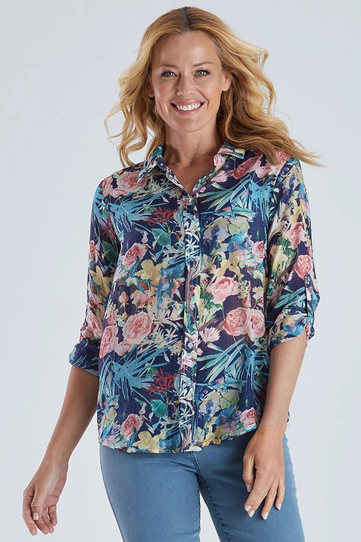 Gordon Smith Tops Floral Print Shirt | GS10 1 Gordon Smith Tops Floral Print Shirt | GS10