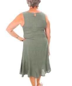 So French So Chic Linen Maxi Dress | Militare | SF2s