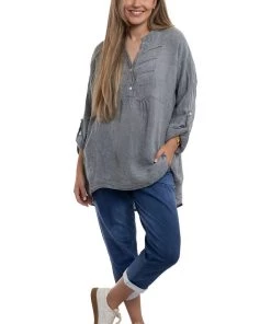 The Italian Cartel Clothing Krista Top | Charcoal | IC18