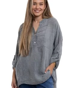 The Italian Cartel Clothing Krista Top | Charcoal | IC18