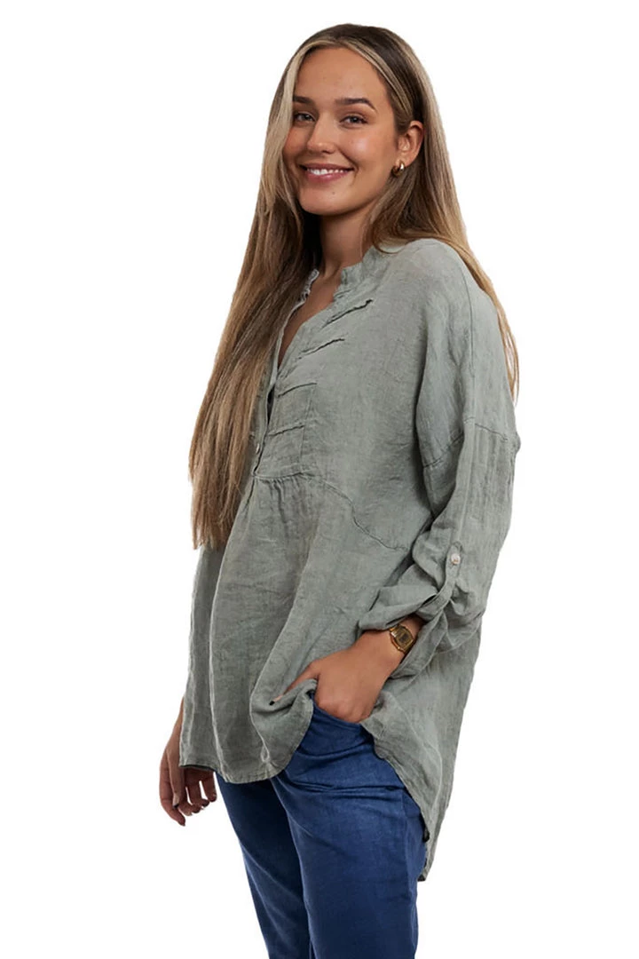 The Italian Cartel Krista Top | Khaki | IC18 Clothing 2 The Italian Cartel Krista Top | Khaki | IC18 Clothing