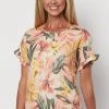 Gordon Smith Clothing Tropical Print Top - GS31s
