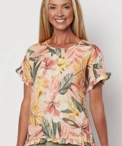 Gordon Smith Clothing Tropical Print Top - GS31s