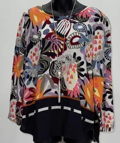 Foil Latest Scoop Top | Exotic Border | F8s Tops