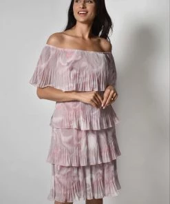 Frank Lyman Off The Shoulder Midi | Blush Pink | FL63 Events