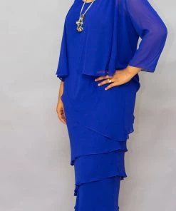 Layla Jones Layer Dress-Royal-LJ8 Clothing