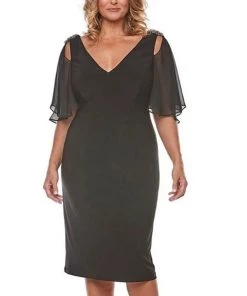 Layla Jones Amber Chiffon Dress | Black | Lj11 Clothing