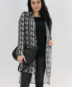 Stella Carakasi Tops Leaning In Tunic (Plaid)