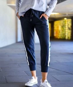 3RD STORY Banded Jogger | Ink/Peppermint | RD18